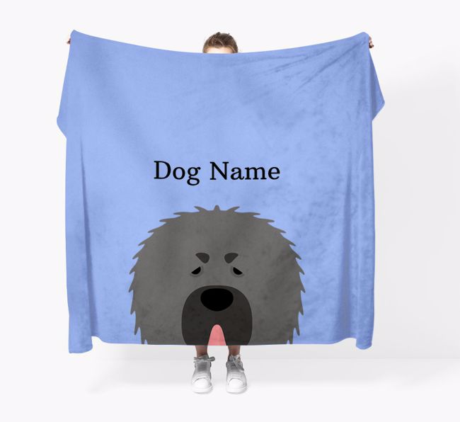 'Peeking Icon' - Personalized {breedFullName} Blanket